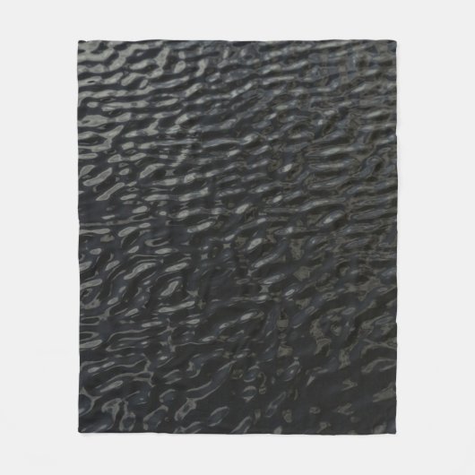 Couverture Polaire textile floral noir et blanc (Devant)