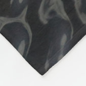 Couverture Polaire textile floral noir et blanc (Coin)