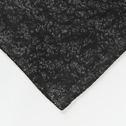 Couverture Polaire textile floral noir et gris (Coin)