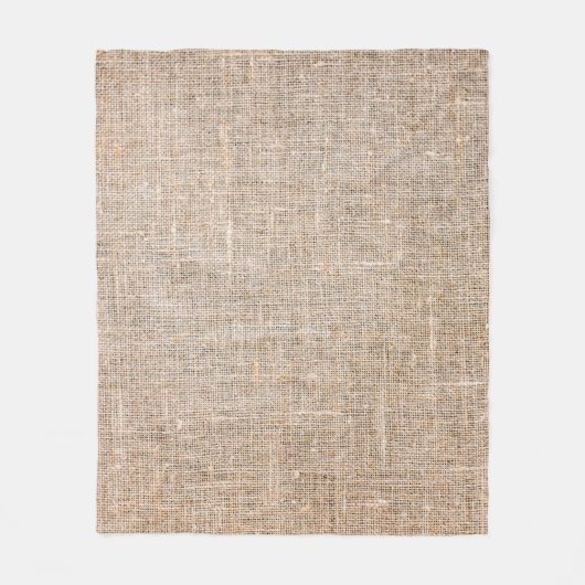 Couverture Polaire Textile jute texture tissu brun (Devant)