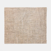 Couverture Polaire Textile jute texture tissu brun (Devant (Horizontal))