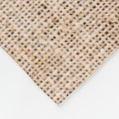 Couverture Polaire Textile jute texture tissu brun (Coin)
