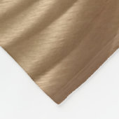 Couverture Polaire textile rayé Brown et blanc (Coin)