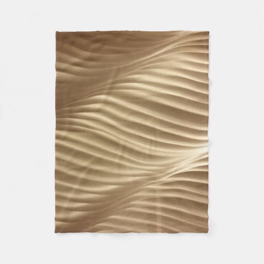 Couverture Polaire textile rayé Brown et blanc (Devant)