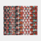 COUVERTURE POLAIRE TEXTILE VERT ROUGE ET BLEU (Devant (Horizontal))