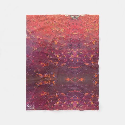 Couverture Polaire Textura #1 de la obra La puesta del sol (Devant)