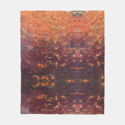 Couverture Polaire Textura #3 de la obra La puesta del sol (Devant)