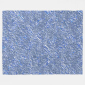 Couverture Polaire Textura rústica azul e efeito prateado (Devant (Horizontal))