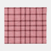 Couverture Polaire Texture À damiers Tartan rouge (Devant (Horizontal))