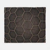 Couverture Polaire texture Arrière - plan grille hexagonale d (Devant (Horizontal))