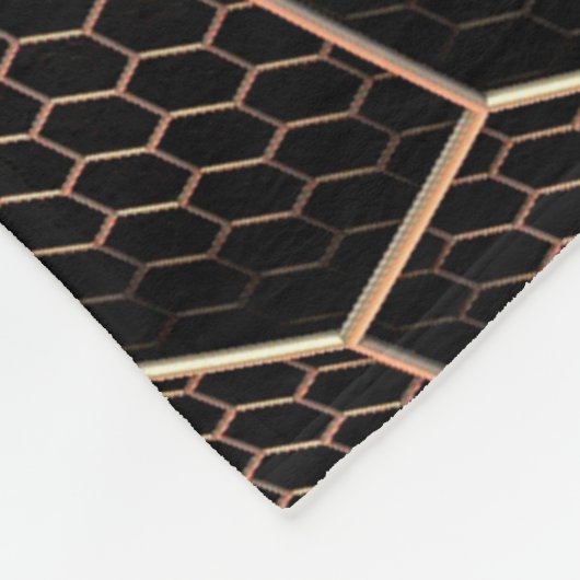 Couverture Polaire texture Arrière - plan grille hexagonale d (Coin)