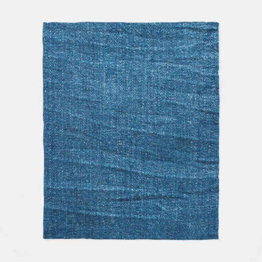 Couverture Polaire Texture bleu denim, texture bluejeans (Devant)
