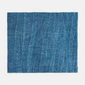 Couverture Polaire Texture bleu denim, texture bluejeans (Devant (Horizontal))
