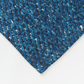 Couverture Polaire Texture bleu denim, texture bluejeans (Coin)