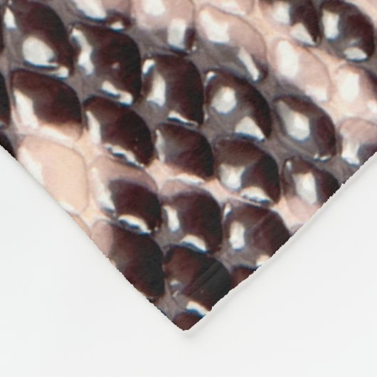 Couverture Polaire texture Brown en cuir de serpent (Coin)