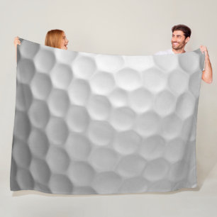 Couverture Polaire Texture de balle de golf blanche gaufree