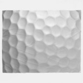 Couverture Polaire Texture de balle de golf blanche gaufree (Devant (Horizontal))