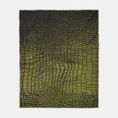 Couverture Polaire Texture de crocodile foncé de luxe (Devant)