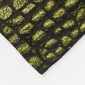 Couverture Polaire Texture de crocodile foncé de luxe (Coin)