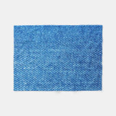 Couverture Polaire Texture de Denim bleu (Devant (Horizontal))