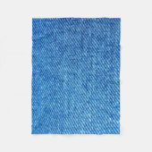 Couverture Polaire Texture de Denim bleu (Devant)