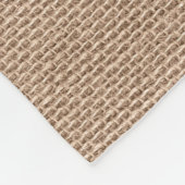 Couverture Polaire Texture de dentelle blanche Brown (Coin)