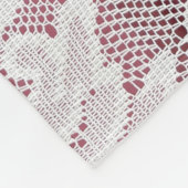 Couverture Polaire Texture de dentelle d'élégance blanche avec bea sa (Coin)