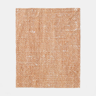 Couverture Polaire Texture de fond en toile de lin marron