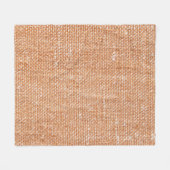 Couverture Polaire Texture de fond en toile de lin marron (Devant (Horizontal))