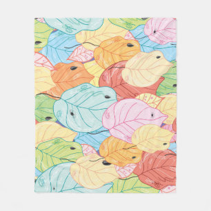 Couverture Polaire Texture De La Feuille Lumineuse : La Nature Inspir