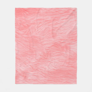 Couverture Polaire Texture de la fourrure de laine rose souple