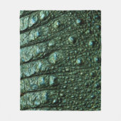 Couverture Polaire Texture de la peau de l'alligator vert (Devant)