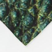 Couverture Polaire Texture de la peau de l'alligator vert (Coin)