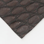 Couverture Polaire Texture de l'alligator Brown (Coin)