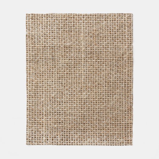 Couverture Polaire Texture de lin brut (Devant)