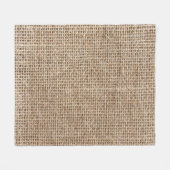 Couverture Polaire Texture de lin brut (Devant (Horizontal))