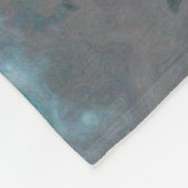 Couverture Polaire Texture de marbre bleu et gris (Coin)