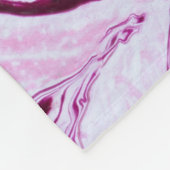 Couverture Polaire Texture de marbre magenta : Art Abstrait des fluid (Coin)