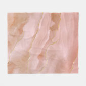 Couverture Polaire Texture de marbre rose (Devant (Horizontal))