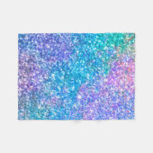 Couverture Polaire Texture de paillettes colorées (Devant (Horizontal))