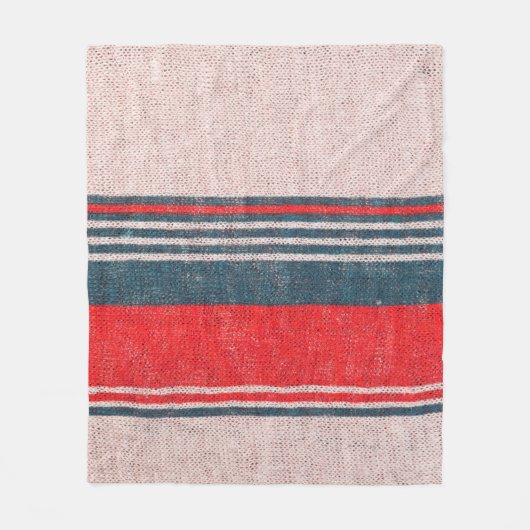 Couverture Polaire Texture de tricot lin avec rayures d'impression ro (Devant)