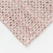 Couverture Polaire Texture de tricot lin avec rayures d'impression ro (Coin)