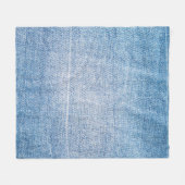 Couverture Polaire Texture des jeans en denim bleu (Devant (Horizontal))