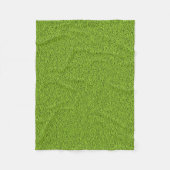 Couverture Polaire Texture d'herbe verte (Devant)
