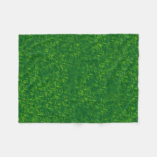 Couverture Polaire Texture d'herbe verte (Devant (Horizontal))