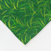 Couverture Polaire Texture d'herbe verte (Coin)