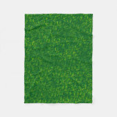 Couverture Polaire Texture d'herbe verte (Devant)