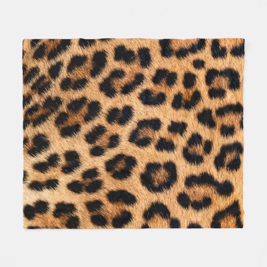 Couverture Polaire Texture d'impression de Cheetah (Devant (Horizontal))
