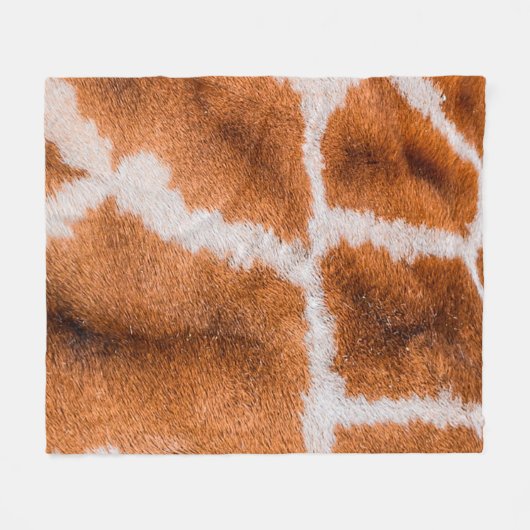 Couverture Polaire Texture d'impression de girafe (Devant (Horizontal))