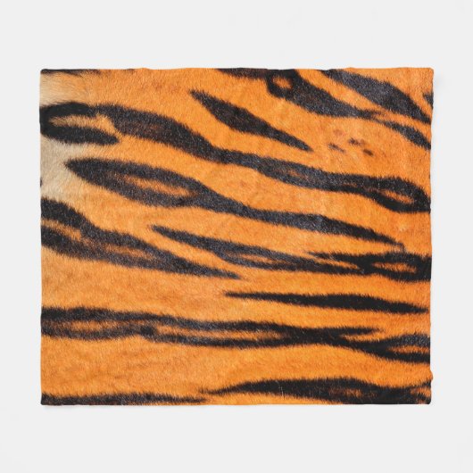 Couverture Polaire Texture d'impression de tigre (Devant (Horizontal))